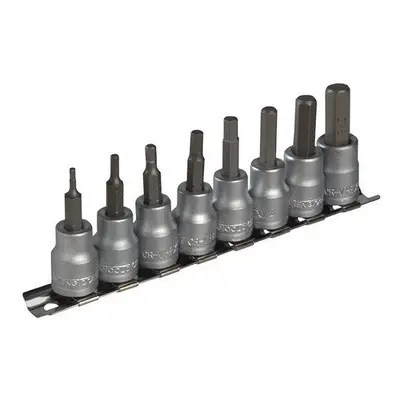 Teng M3811 M3811 Socket Clip Rail AF Hex Set of 3/8in Drive