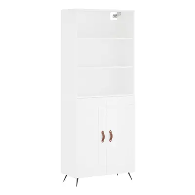 (white, wood doors) vidaXL Highboard Sideboard Storage Cabinet Cupboard Cabinet Engineered Wood