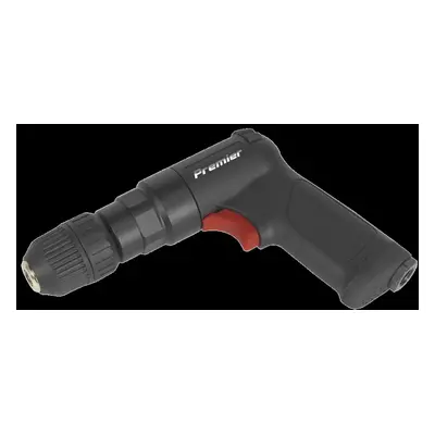 Air Pistol Drill Ø10mm with Keyless Chuck Composite Reversible - Premier