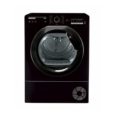 Hoover HLEC8LGB-80 Freestanding Condenser Tumble Dryer, Sensor Dry, kg Load, Black