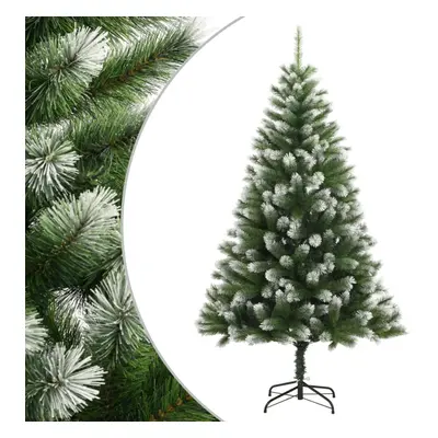 (240 cm) vidaXL Artificial Hinged Christmas Tree Christmas Decoration with Flocked Snow