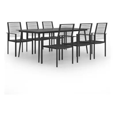 vidaXL Garden Dining Set Piece Outdoor Patio Furniture Table and Chairs