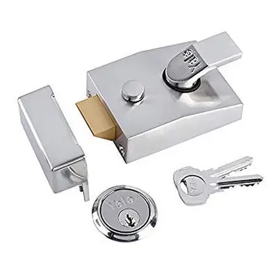 P89SCSC60 Deadlocking Nightlatch High Security with Automatic Deadlock Chrome Finish mm Backset