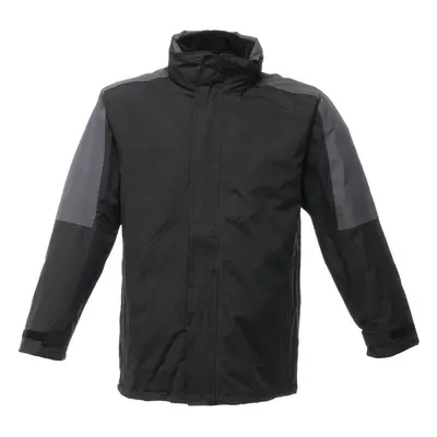 (L, Black/Seal Grey) Regatta Mens Defender III 3-In-1 Jacket (Waterproof & Windproof)