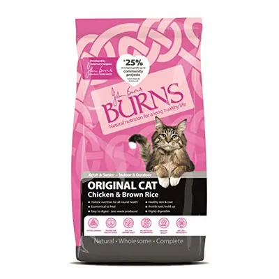 Burns Pet Nutrition Hypoallergenic Complete Dry Cat Food Adult and Senior Cat Chicken and Brown 