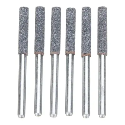 6Pcs 5/32 Inch Diamond Grinder Grinding Stone Chainsaw Chain Sharpener 3mm Shank Drill Adapter