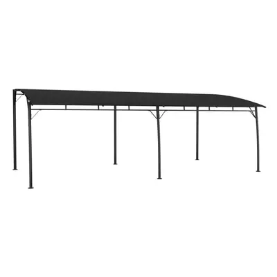 vidaXL Garden Sunshade Awning 6x3x2.55m Anthracite Outdoor Patio Sun Shelter