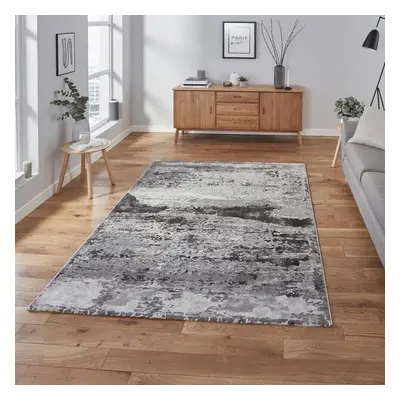 (120x170cm ) Craft Abstract Rugs in Grey Dense Soft Mats