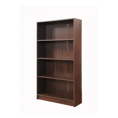 Walnut Tier Wooden Bookcase Shelving Display Shelves Storage Unit Wood Shelf