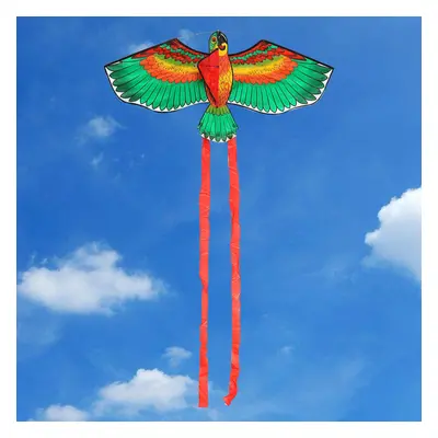 () Outdoor Beach Park Polyester Camping Flying Kite Bird Parrot Steady With String Spool For Adu