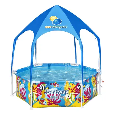 Bestway Steel Pro UV Careful Splash-in-Shade Play Pool