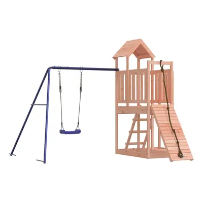 (solid douglas wood) vidaXL Outdoor Playset Wooden Playground Set Swing Set Wood Pine