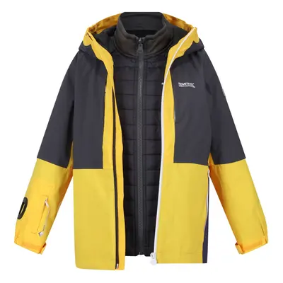 (14 Years, California Yellow/Seal Grey) Regatta Childrens/Kids Hydrate VIII in Waterproof Jacket