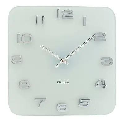 Karlsson Wall Clock Vintage Square - White