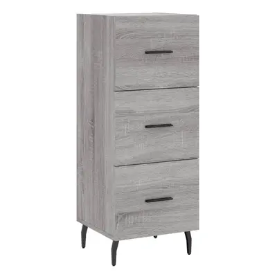 (grey sonoma) vidaXL Sideboard Storage Cabinet Cupboard Side Cabinet White Engineered Wood