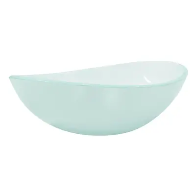 (Frosted) vidaXL Basin Tempered Glass Bathroom Sink Basin Plumbing Fixture Multi Colours