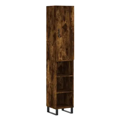 (smoked oak, shelves) vidaXL Highboard Sideboard Cupboard Side Board Storage Cabinet Engineered 