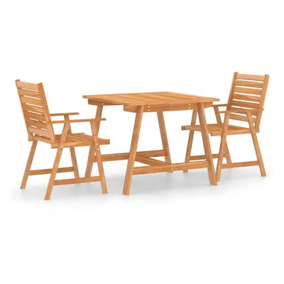 vidaXL Solid Acacia Wood Garden Dining Set Piece Wooden Outdoor Furniture