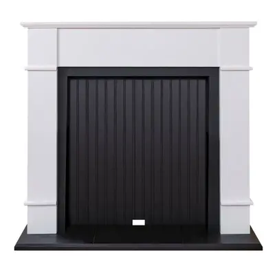 Adam Oxford Stove Fireplace in Pure White, Inch