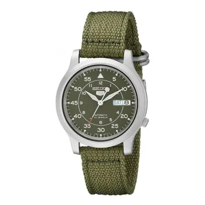 Seiko SNK805K2 Seiko Mens Automatic Watch - Green Dial with Green Fabric Belt