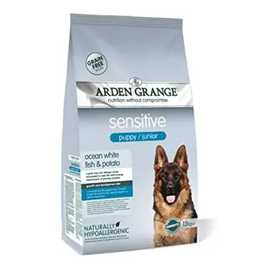 Arden Grange Sensitive Puppy/Junior Dry Dog Food Grain Free Ocean White Fish and Potato, kg