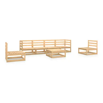 vidaXL Garden Lounge Set Outdoor Furniture Set Wooden Piece Solid Wood Pine