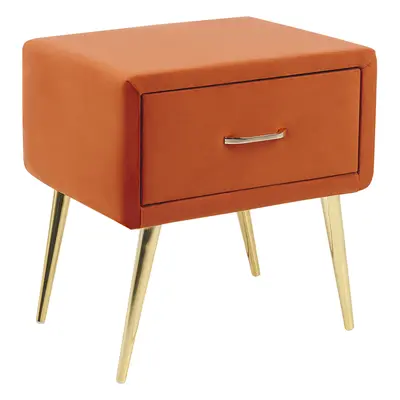 Bedside Table FLAYAT Velvet Orange