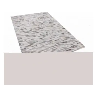 Area Rug x cm Leather Grey AHILLI