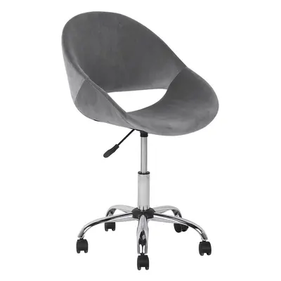 Desk Chair Velvet Grey SELMA