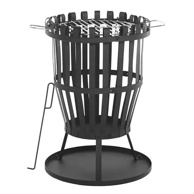 Charcoal Fire Pit Black PULO