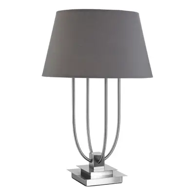 Premier Housewares Regents Park Grey Shade Table Lamp