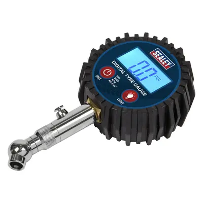 150psi DIGITAL Tyre Pressure Gauge with Swivel Head & Quick Release Valve