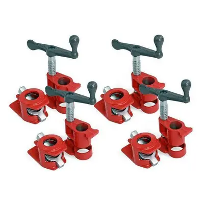 4 Pack 3/4" Wood Gluing Pipe Clamp Set Cast Iron (Genuine Neilsen CT5412)