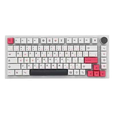 126 Keys White&Pink PBT Keycap Set XDA Profile Sublimation Japanese Custom Keycaps for Mechanica