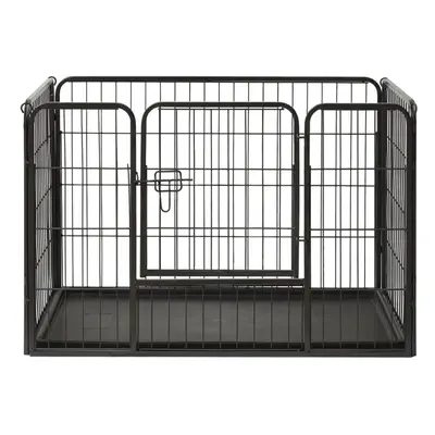 vidaXL Puppy Playpen Steel 91,5x59x61 cm