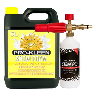 (Banana Milkshake) ProKleen Snow Foam Car Shampoo & Nilfisk Lance Kit