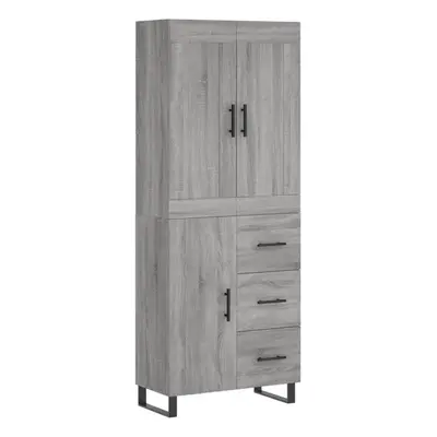 (grey sonoma, door drawers) vidaXL Highboard Sideboard Tall Storage Cabinet Side Cabinet Enginee