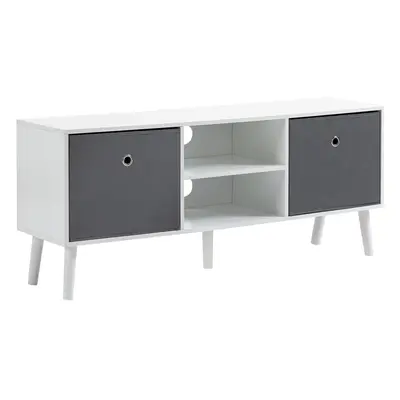 HOMCOM Modern TV Cabinet Stand w/ Shelves & Drawers, Living Room