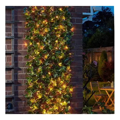 Topiary Trellis Leaves & Flowers Artificial Trellis Solar LED Lights