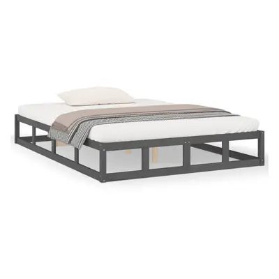 (grey, x cm) vidaXL Solid Wood Bed Frame Home Bedroom Bed Base Multi Colours Multi Sizes