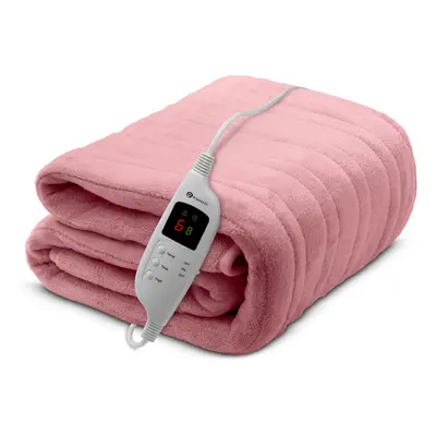 (Pink) CozyMate Fleece Electric Heated Throw