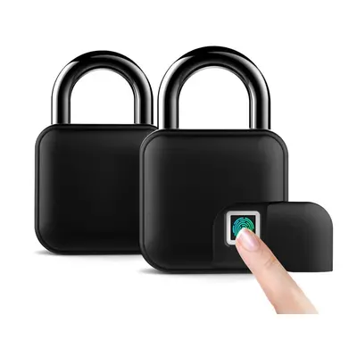 Smart Fingerprint Padlock IP65 Waterproof Anti-Theft Security Door, Luggage, Bicycle Lock