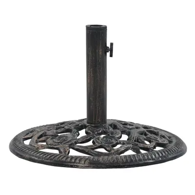 vidaXL Umbrella Base Patio Parasol Base Umbrella Holder Bronze kg Cast Iron