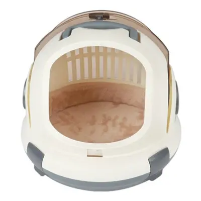 (Grey) Cat Cage Multifunction Cat Carrier Portable Space Capsule Pet Kennel