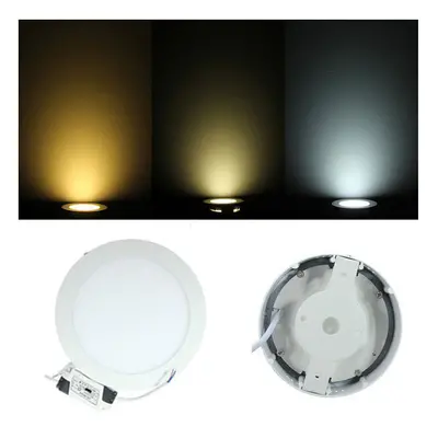 (Warm White) 9W Round Dimmable LED Panel Ceiling Down Light Lamp AC 85-265V