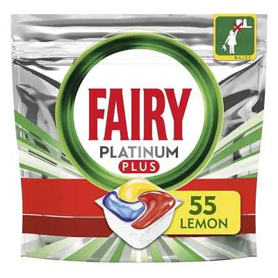 Fairy Platinum Plus All-in-One Dishwasher Tablets Bulk, Lemon, Tablets