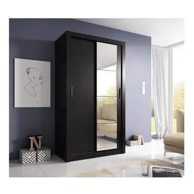 (Black Matt) Arti - Sliding Door Wardrobe 120cm