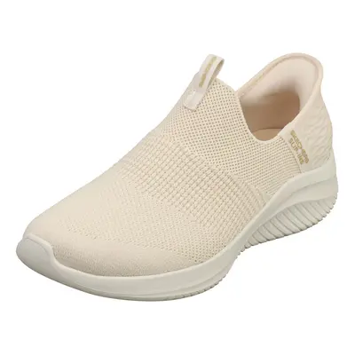 (8) Skechers Slip-ins Ultra Flex 3.0 Veegan Womens Fashion Trainers in Natural