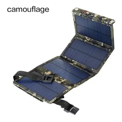 (Camouflage) 20W USB Solar Panel Charger Portable Cells Charge for iPhone iPad Samsung Huawei Xi