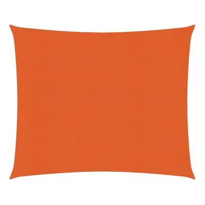 vidaXL Sunshade Sail g/mÂ² Orange 3.6x3.6 m HDPE Outdoor Sunscreen Canopy